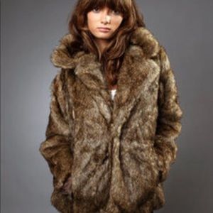 Diesel faux fur coat L